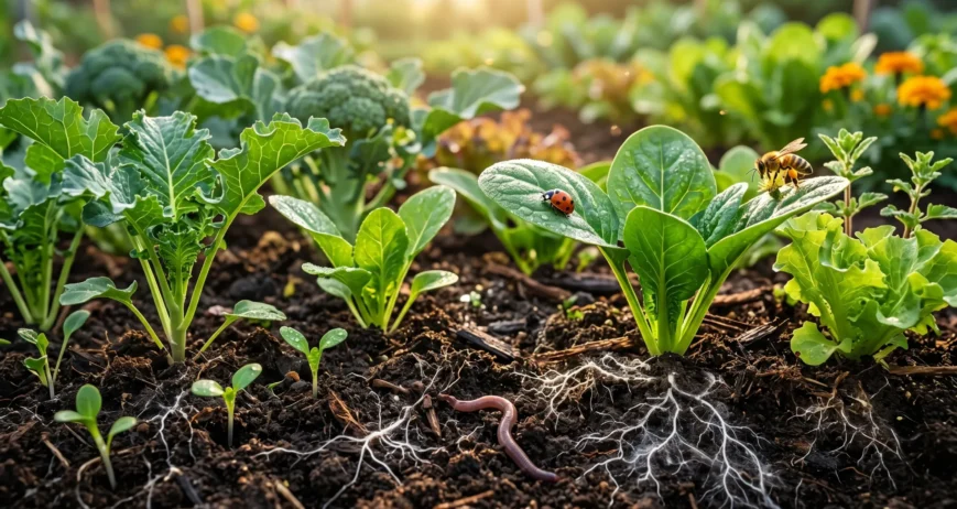 We grow fresh, organic produce using clean methods that protect nature, healthy food.