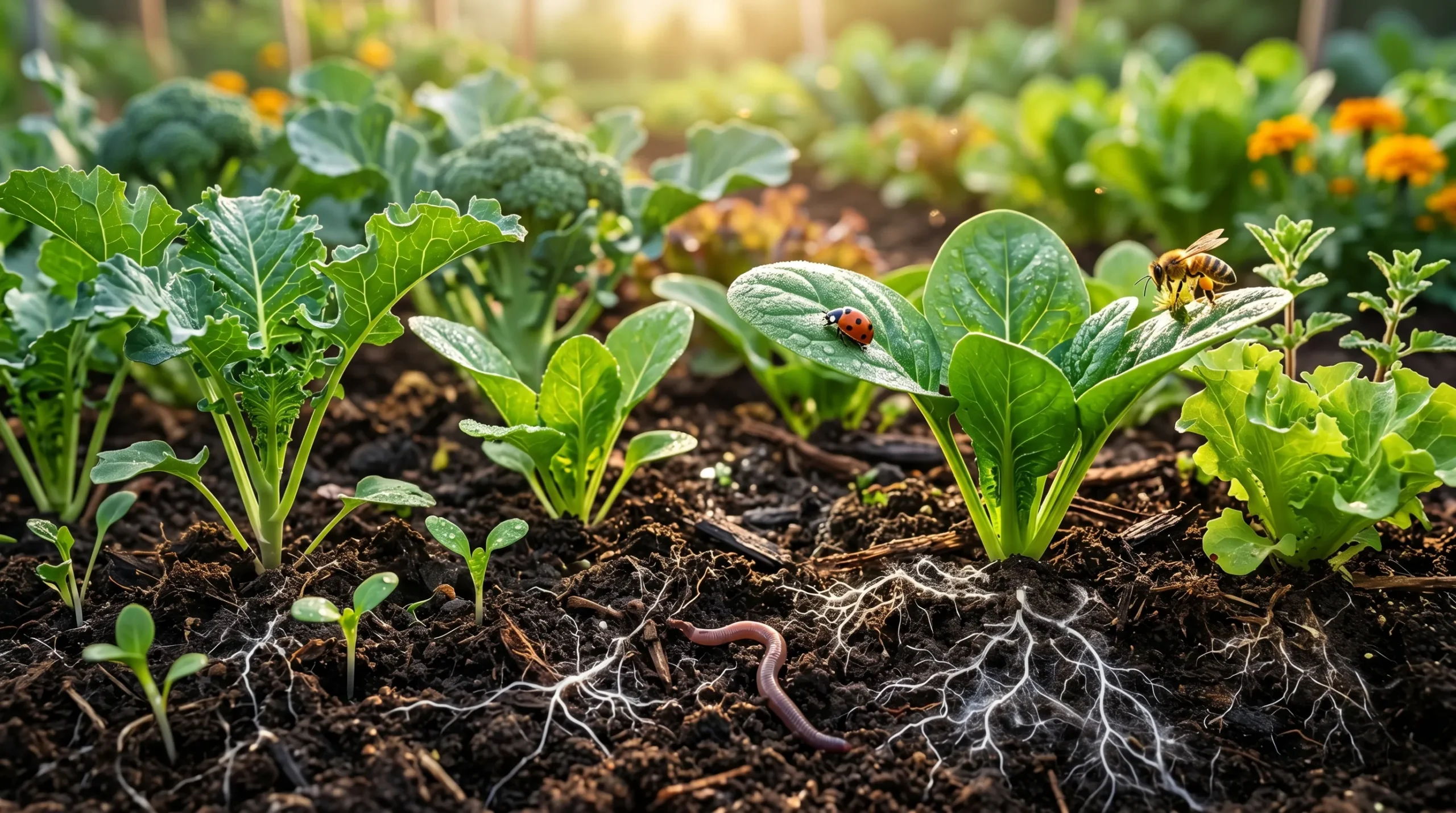 We grow fresh, organic produce using clean methods that protect nature, healthy food.